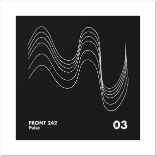 Front 242 / Pulse / Minimalist Graphic Artwork Design Posters and Art
